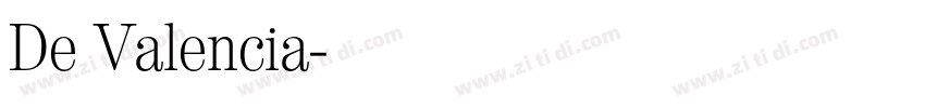 De Valencia字体转换